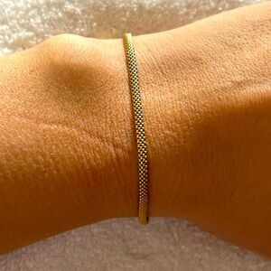 Melanie Auld Knitted Chain Bracelet - Gold Vermeil - 6.5"